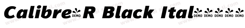 Calibre-R Black Ital字体转换